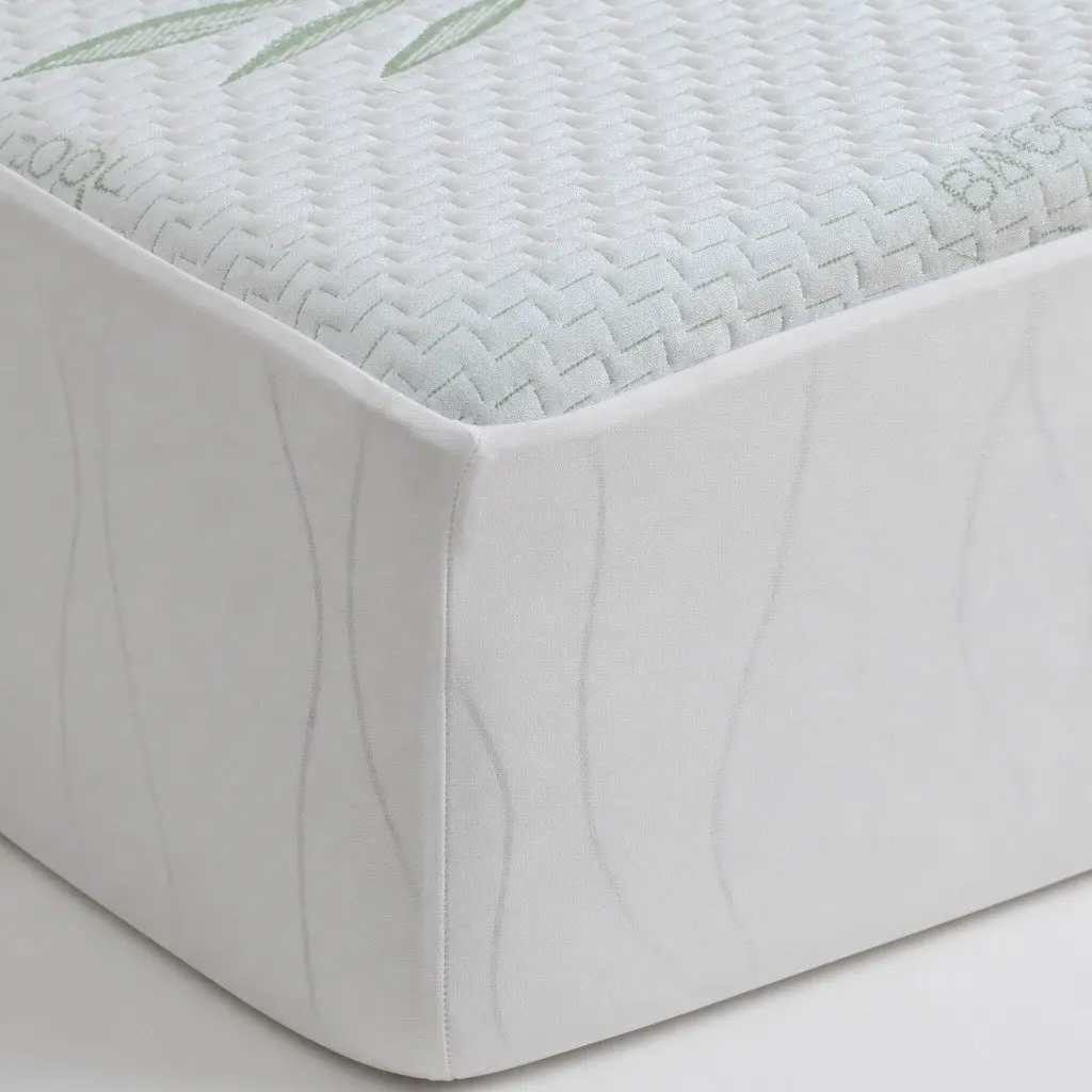 Mattress Protector White Double Waterproof Breathable Dust Mite Prevention