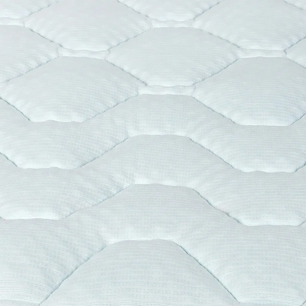 Double Mattress Topper White and Blue 3cm Memory Foam Pillowtop Cooling Bamboo Cover