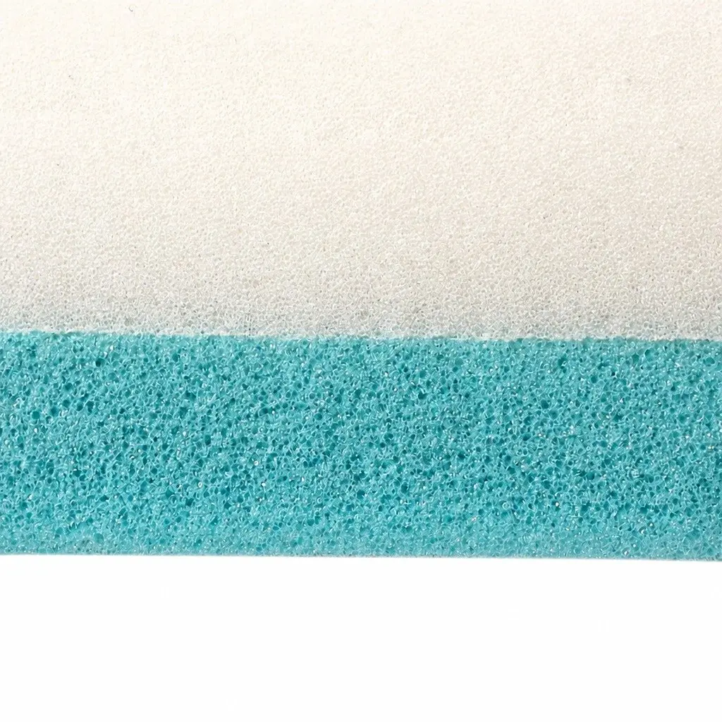 Memory Foam Mattress Topper White Grey Double Size Dual Layer Anti-Slip Removable Washable