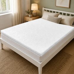 Memory Foam Mattress Topper King Single 5cm Dual-Sided Cooling Gel Pressure