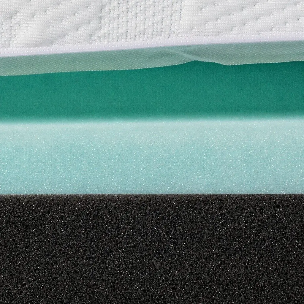 Memory Foam Mattress Topper White King 5cm Dual-Sided Cooling Gel Pressure Relief