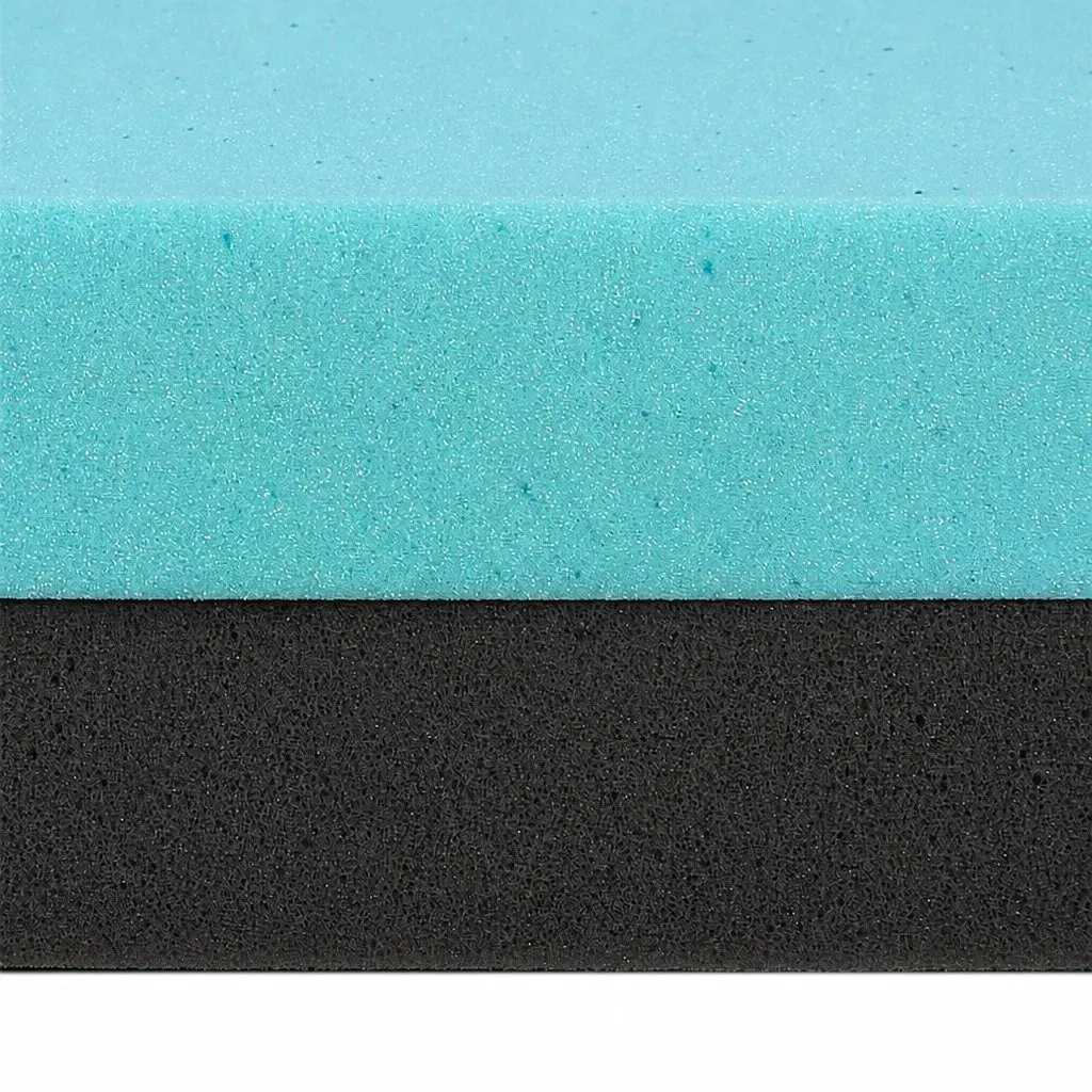 Memory Foam Mattress Topper White 10cm Dual-Layer Cooling Gel Bamboo Charcoal Support