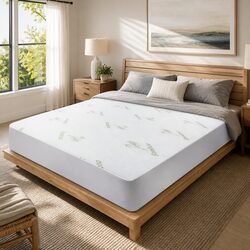 Reliable Bamboo Double Mattress Protector, Waterproof Design