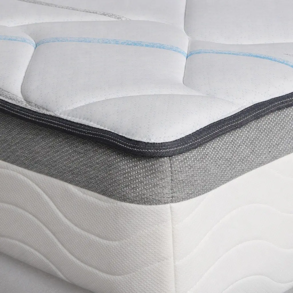 Spring Mattress White King Size Pocket Spring Comfort Support 25cm Thick