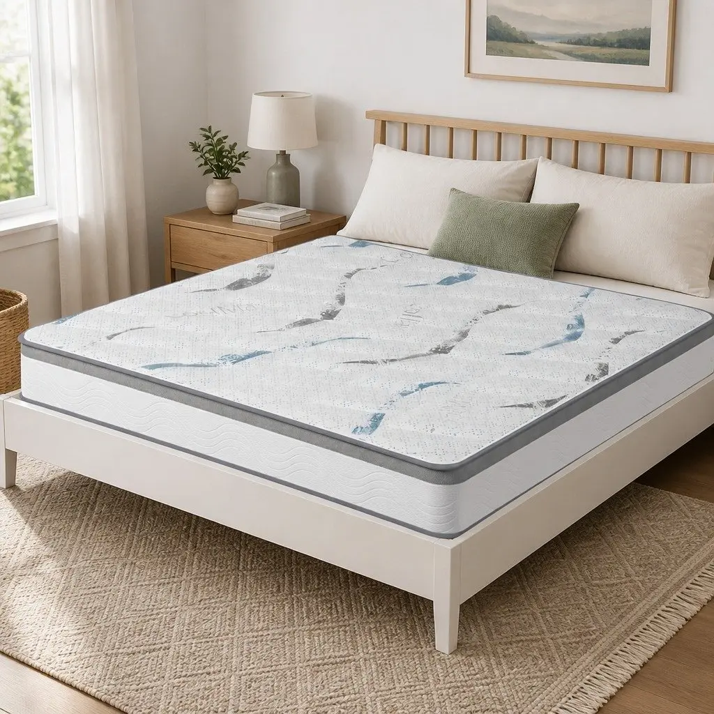 25cm Thick Pocket Coil Mattress for Restful Sleep