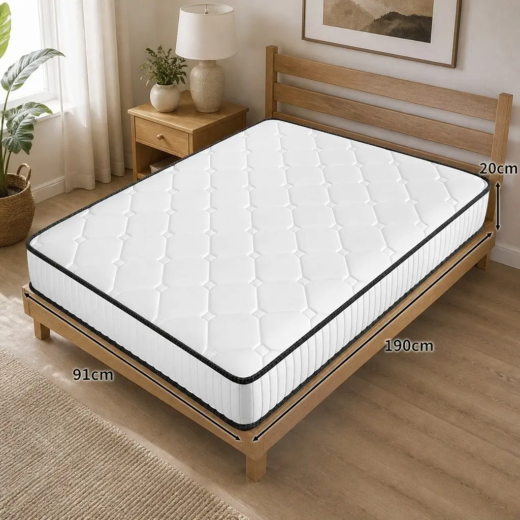 Spring Mattress Bed Single Pocket Tight Supportive Comfort Sleep Bounce