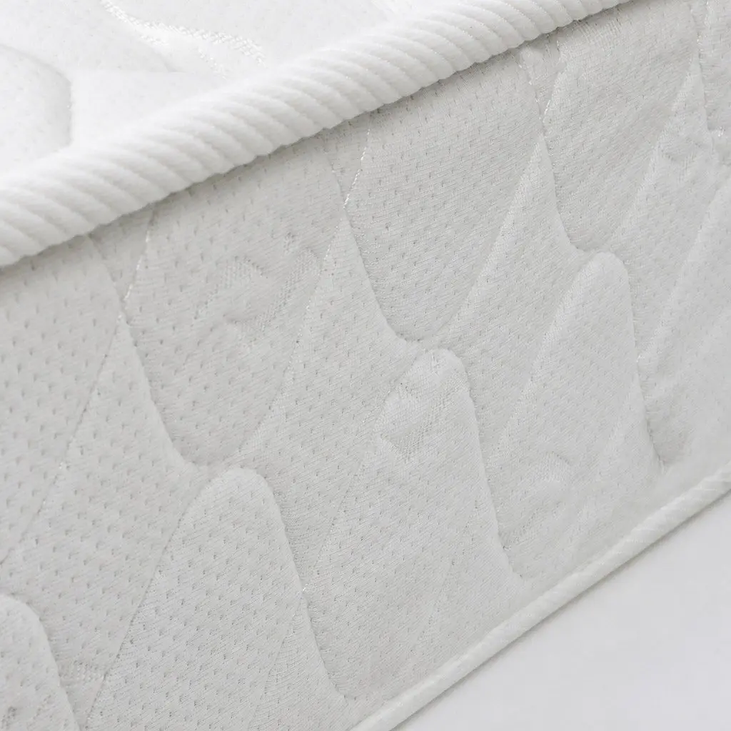 Single Mattress White 13cm High Firm Bonnell Spring Coil Foam Support