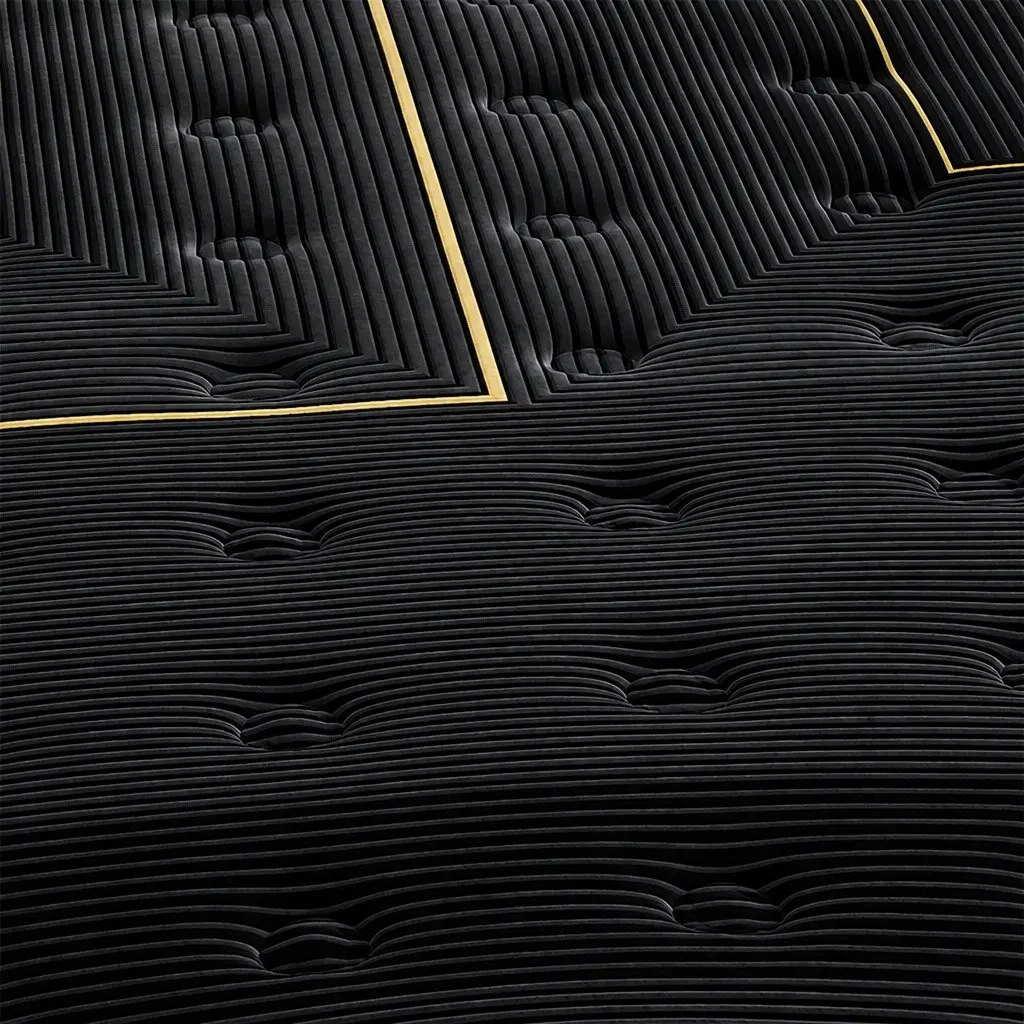 Spring Mattress Black Single Bamboo Charcoal Pocket Coil Euro Top Comfort