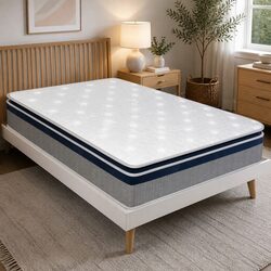 Concise Queen Spring Mattress with Pillow Top