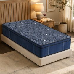 Single Euro Top Spring Mattress: High-Density Foam Design