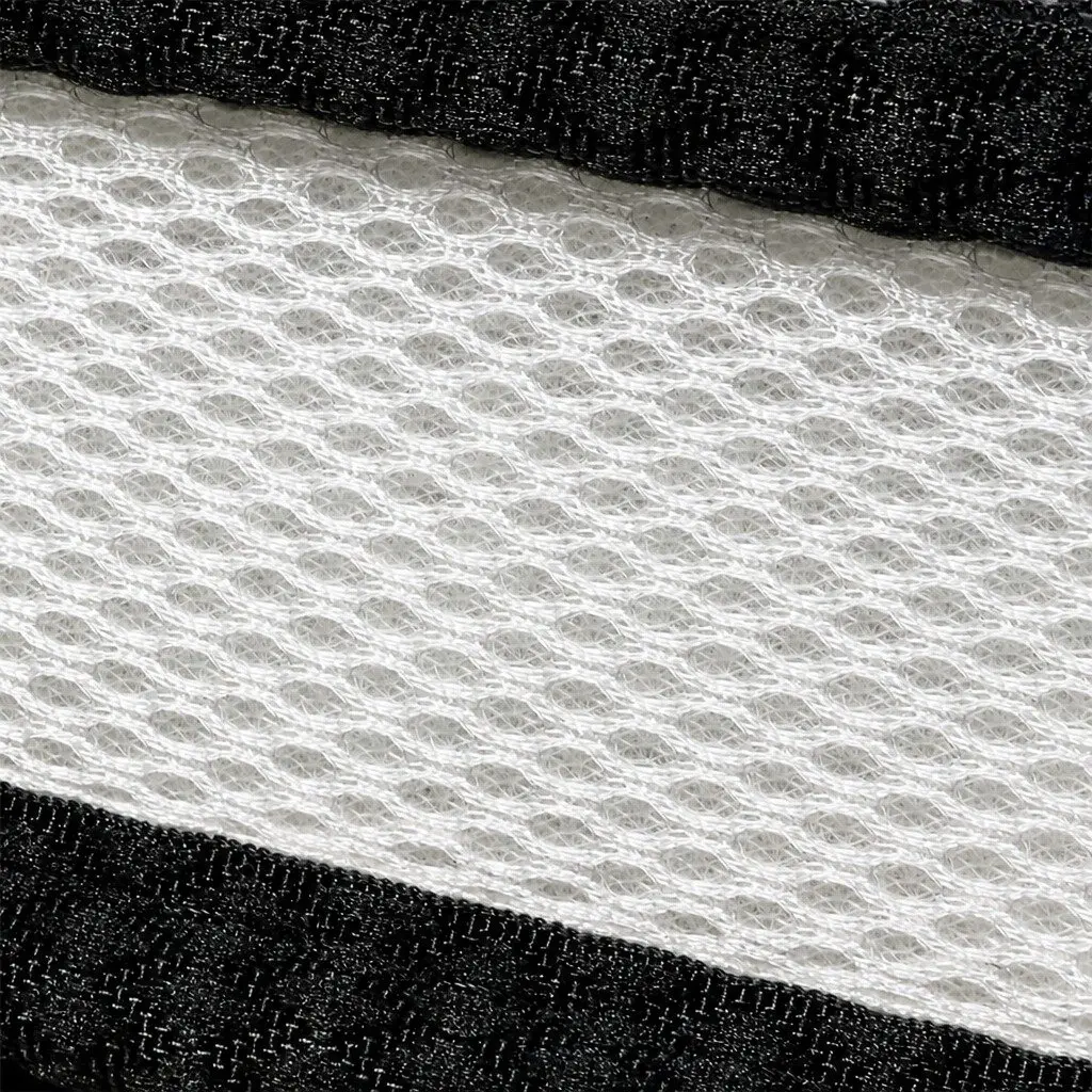 7 Zone Pocket Spring Mattress White and Black Double Bed Hybrid Foam Support Medium Firm