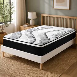 7 Zone Pocket Spring Mattress 32cm King Single Hybrid Foam Support Bed