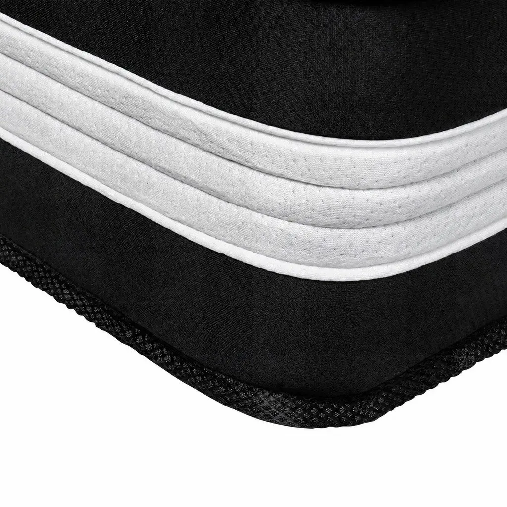 Pocket Spring Mattress Black 25cm Medium Firm Cool Gel Ice Silk 5 Zone Support