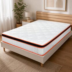 7 Zone Pocket Spring Mattress 26cm King Single Hybrid Foam Support Orthopedic