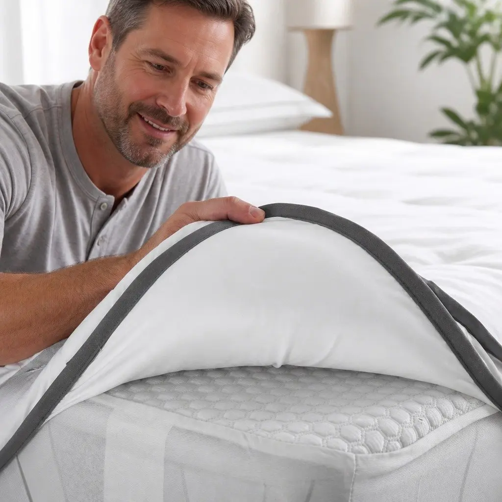 Mattress Topper King Single Bed Pillow Top Medium Soft 4-5cm Thick Breathable