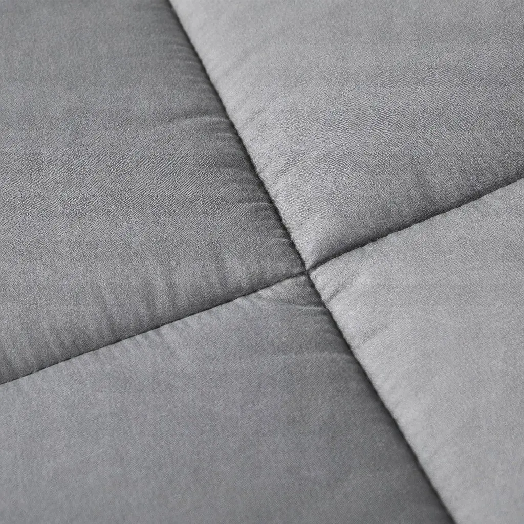 Mattress Topper Charcoal Double Bed Bamboo Charcoal Fibre Soft Cushion Fitted Elastic