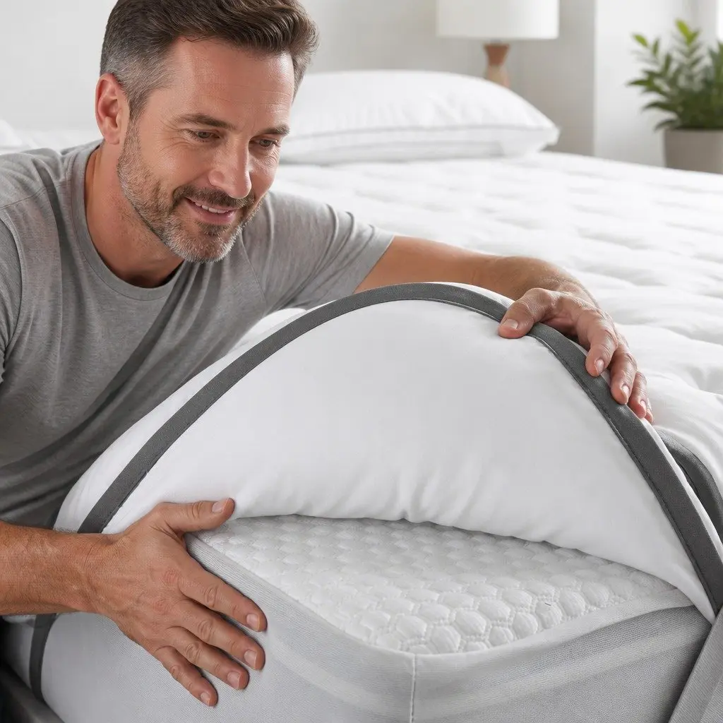 Mattress Topper White Single 4-5cm Thick Soft Comfort Bedding Pad