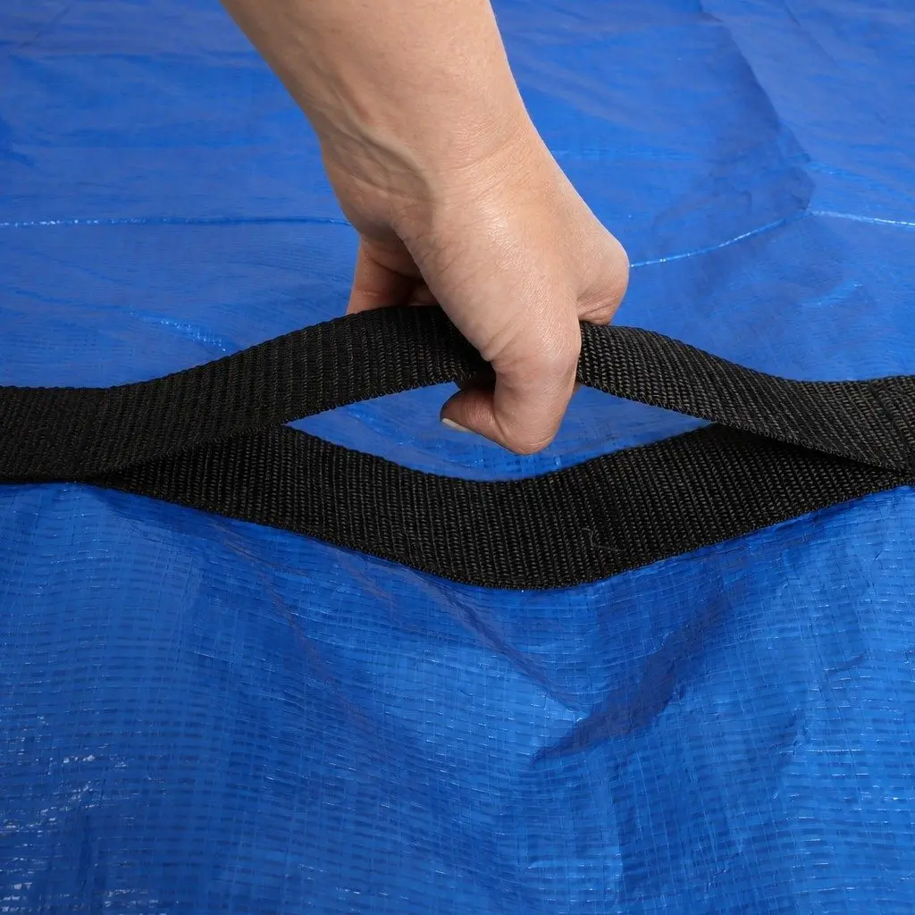 Mattress Bag Protector Blue Double Unzip Heavy-duty Plastic with Carry Handles