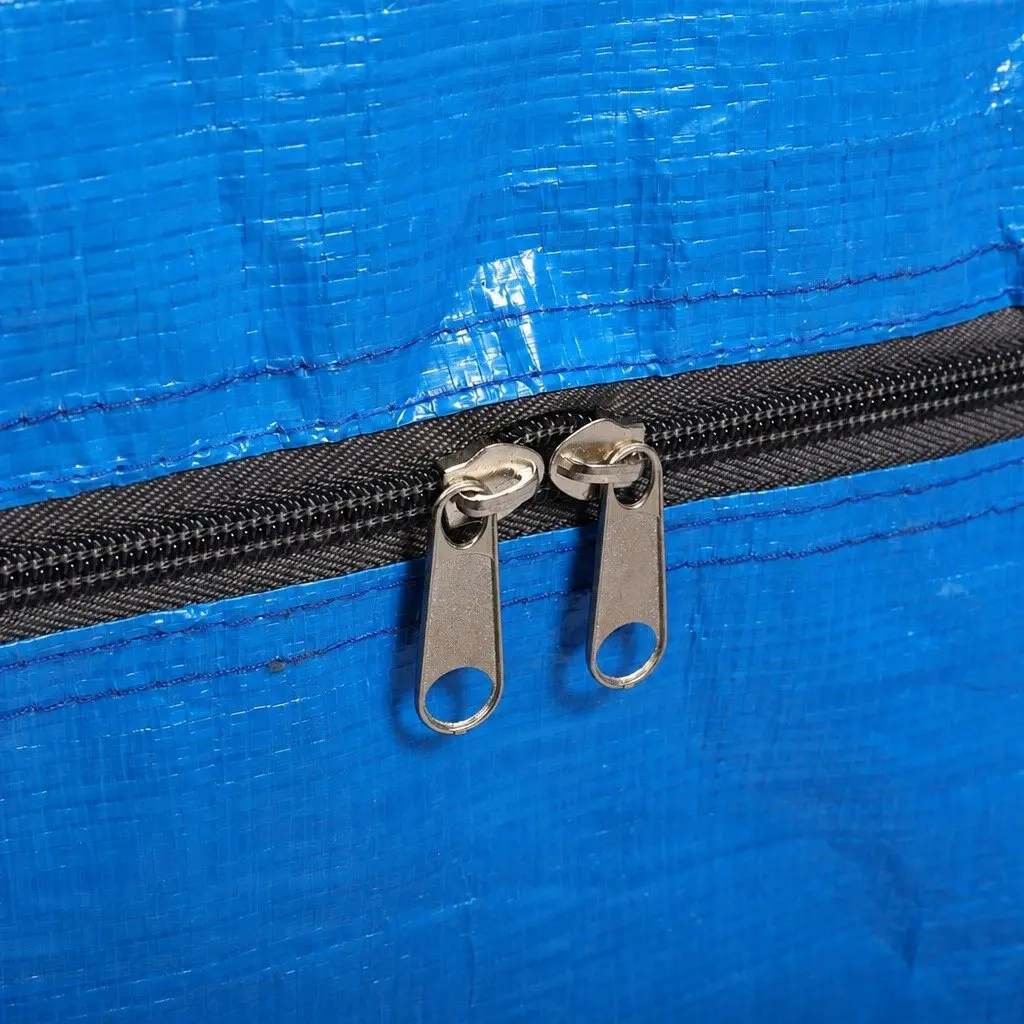 Mattress Bag Protector Blue Double Unzip Heavy-duty Plastic with Carry Handles