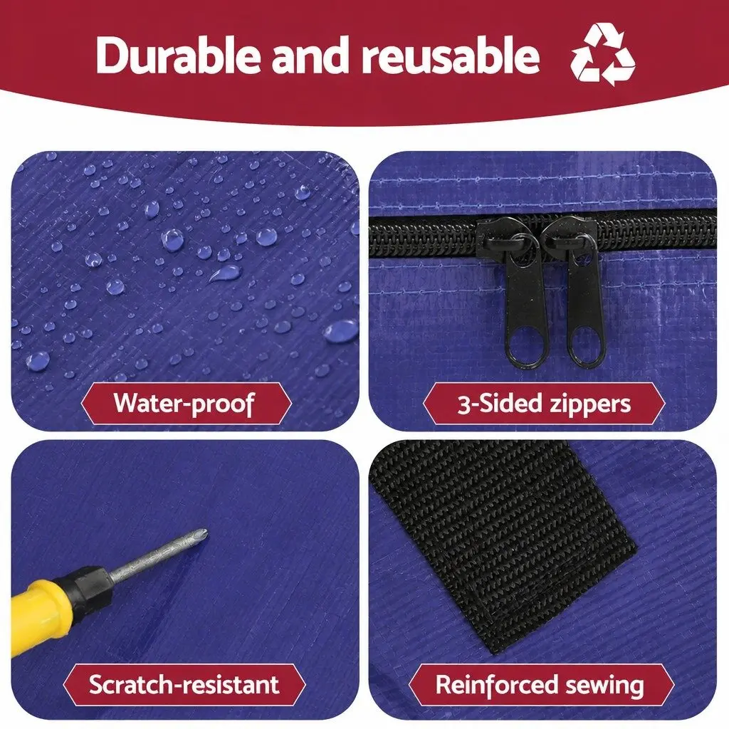 Mattress Bag Blue Double Heavy-Duty Waterproof Dust Cover Protector