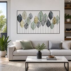 Concise Metal Wall Art with Tree of Life Design