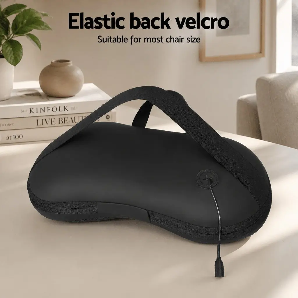 Neck Massager Black Portable Electric Shiatsu with Heat Kneading Muscle Relaxation