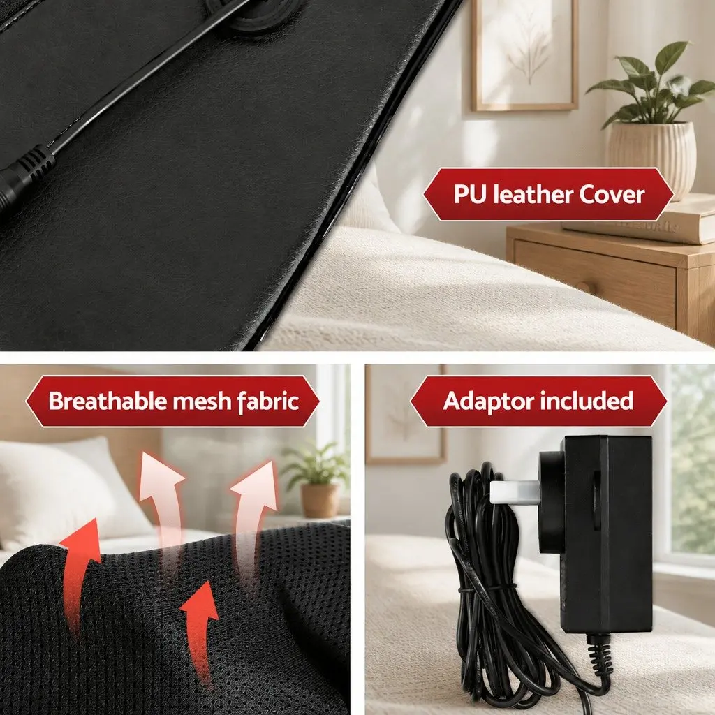 Neck Massager Black 8 Massage Nodes Heated Relaxation Device for Home Office Use