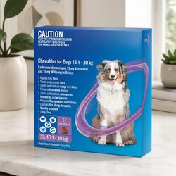 Friendly Chewable Parasite Treatment for Dogs 15.1-30kg