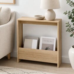 Compact Side Table with Magazine Rack - Simple and Strong