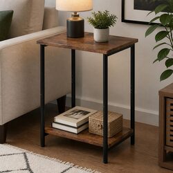 Compact 2-Tier Storage Table for Small Areas