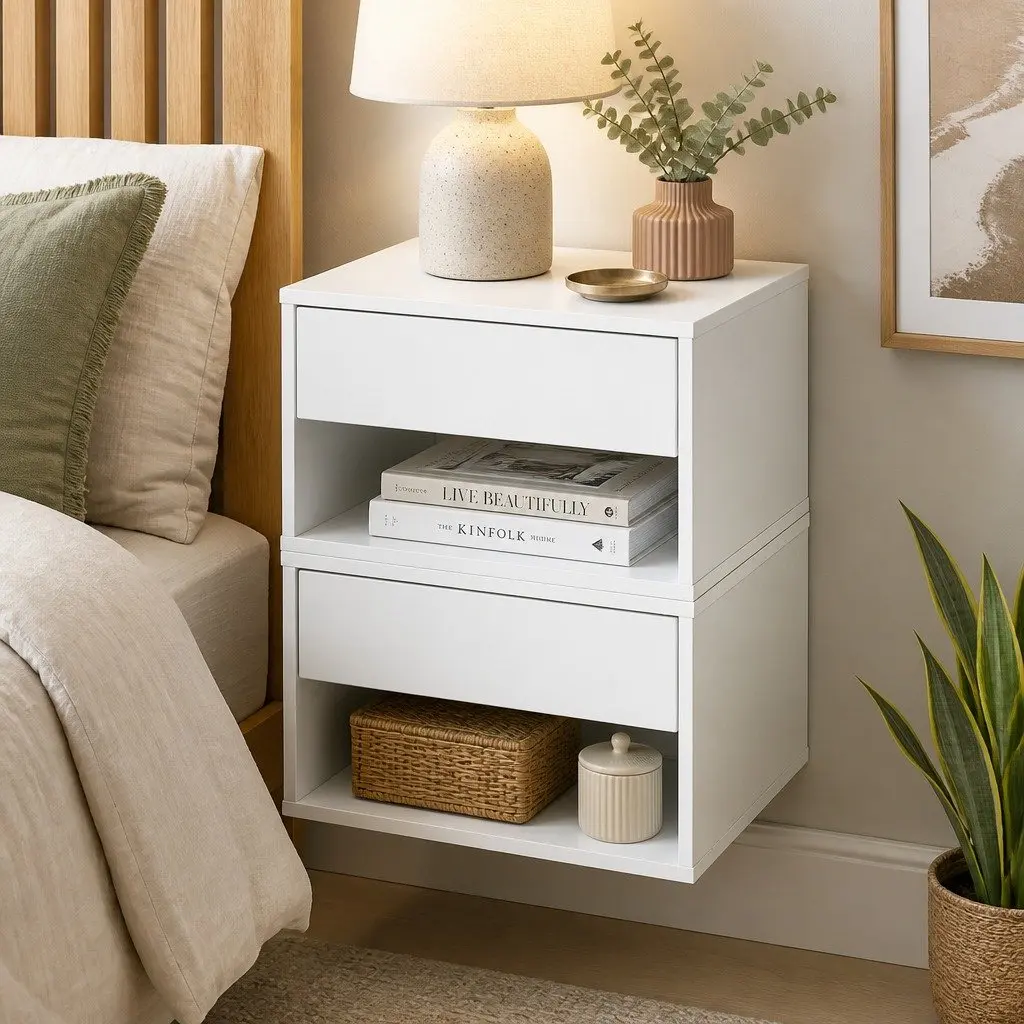 Floating Bedside Tables Set of 2