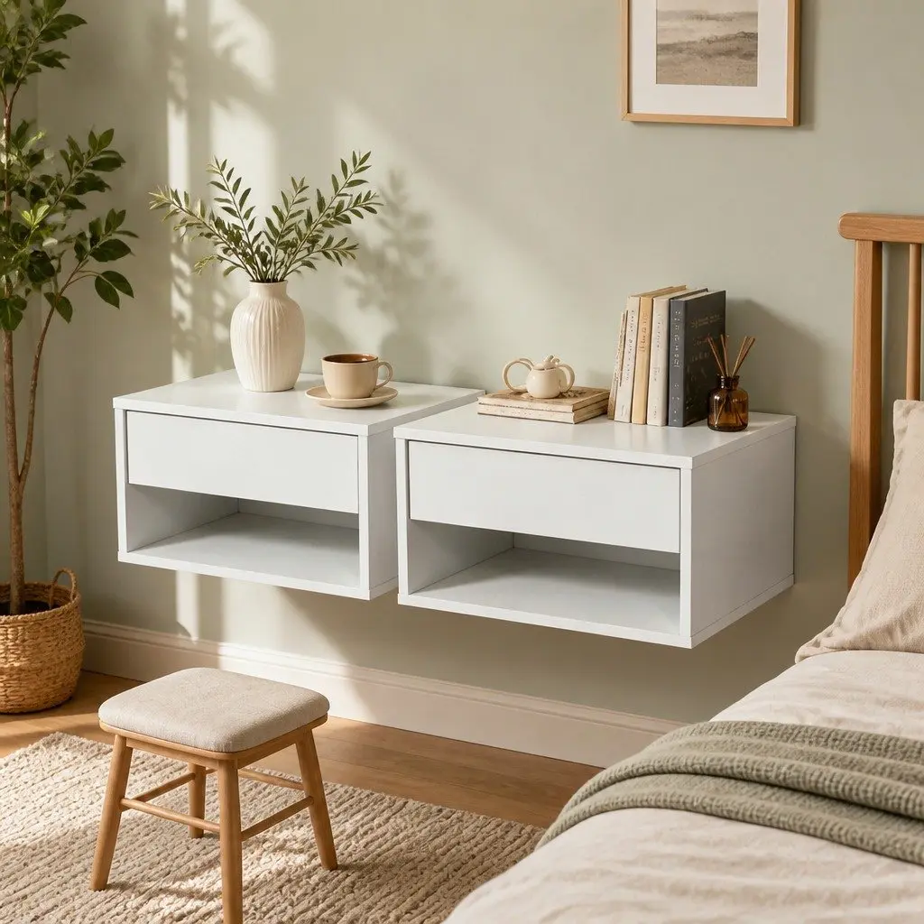 Floating Bedside Tables Set of 2