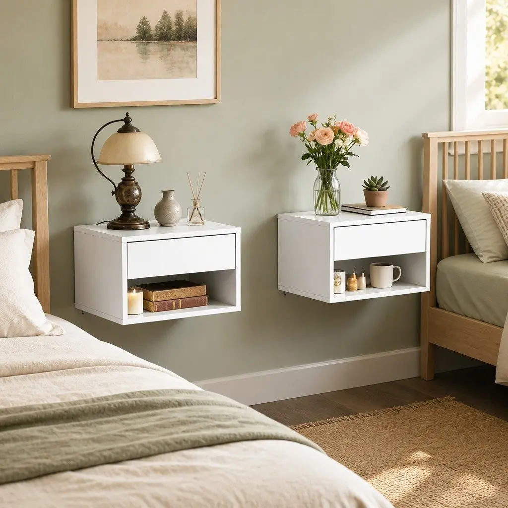 Floating Bedside Tables Set of 2