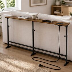 Compact Console Table with Charging Ports: Perfect Fit