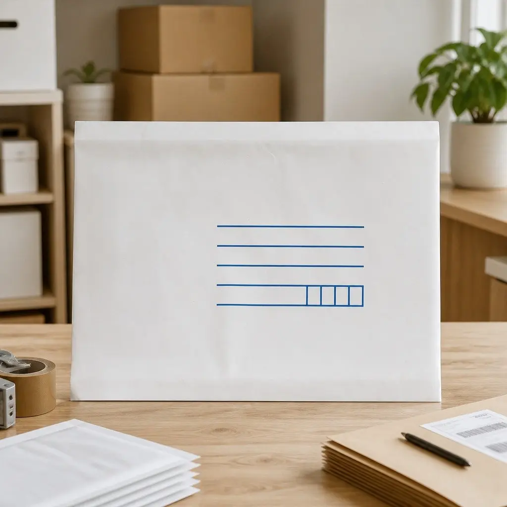 Bubble Mailer Envelopes White 120x180mm Pre-printed Address Lines Self-sealing Adhesive Strip 200 Pack