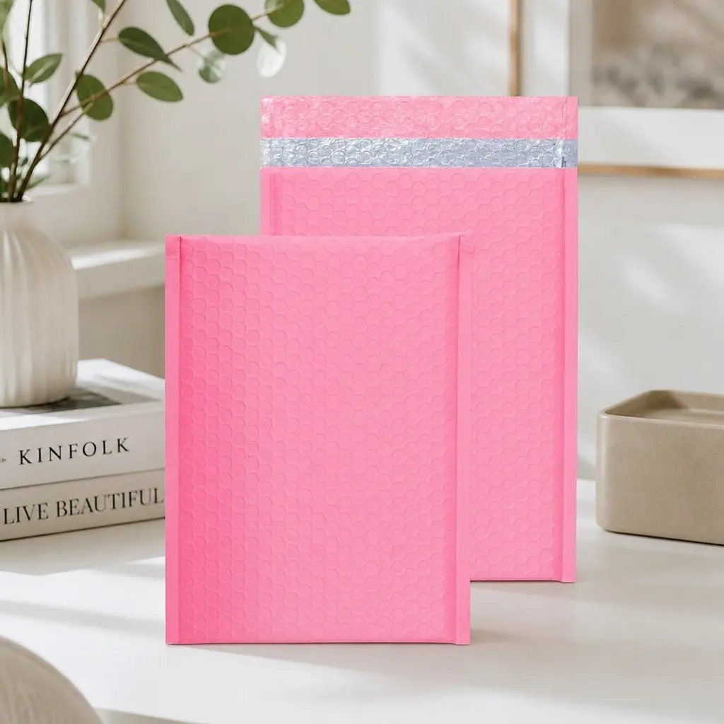 Bubble Padded Mailer Pink 215x280mm Self Seal Protective Envelope