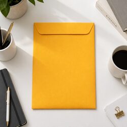 Yellow Kraft Mailing Paper Envelope Pack 500 Count