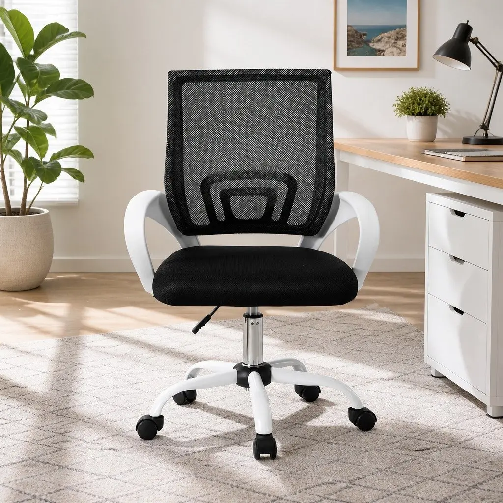 Mid Back Mesh Office Chair with 360° Rotation