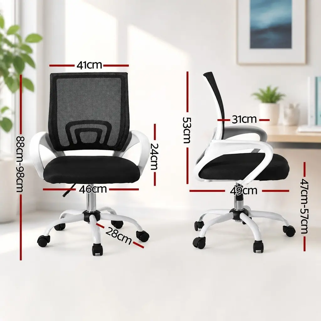 Mid Back Mesh Office Chair with 360° Rotation