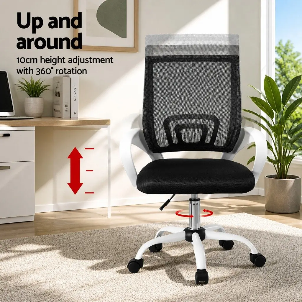 Mid Back Mesh Office Chair with 360° Rotation