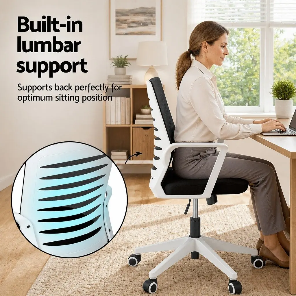 Ergonomic Office Chair Mesh Computer Desk Chair with Lumbar Support Height