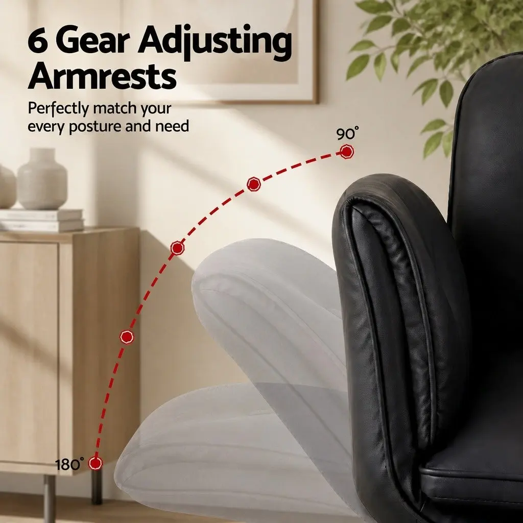 Criss Cross Office Chair Swivel Wheels Adjustable Armrests Ergonomic Desk Chair