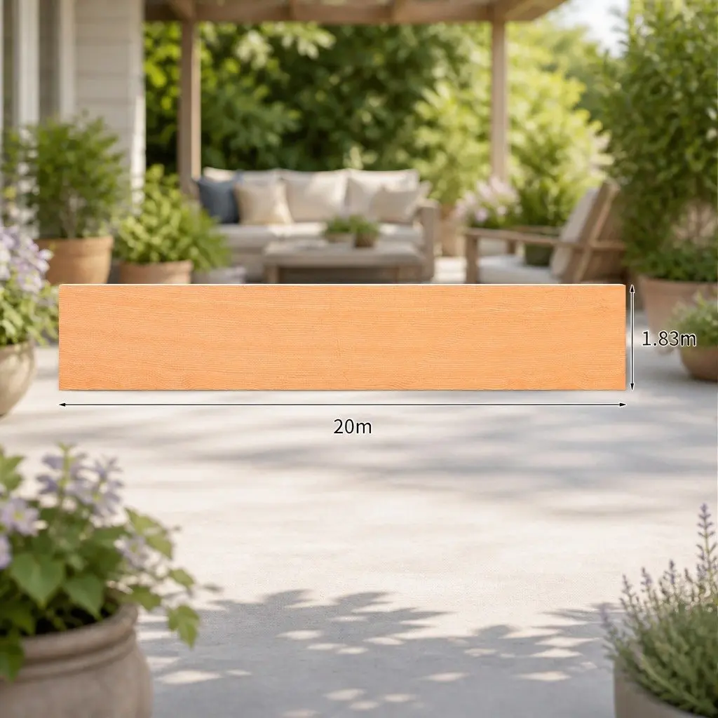 Shade Cloth Beige 1.83m UV Blocking Lightweight Breathable Fabric for Garden Outdoor Use