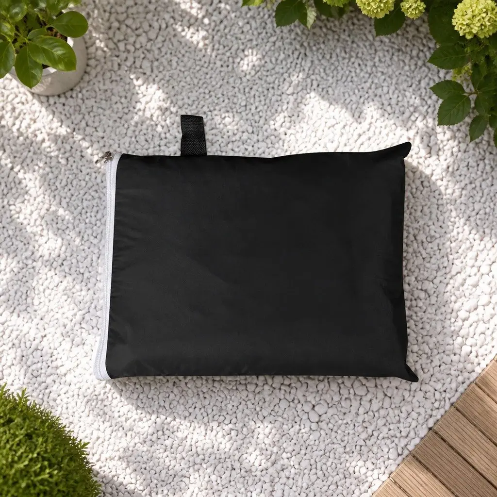 Outdoor Furniture Cover Black Waterproof UV Resistant Dust Proof 90cm x 90cm x 90cm 150cm x 150cm x 75cm 170cm x 94cm x 70cm 180cm x 120cm x 74cm