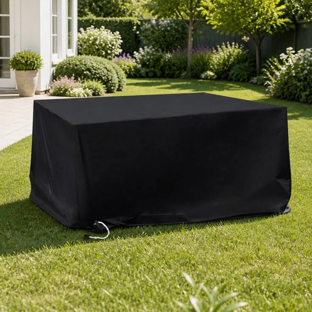 Outdoor Furniture Cover Garden Patio Protection Black 45cm Extension Waterproof