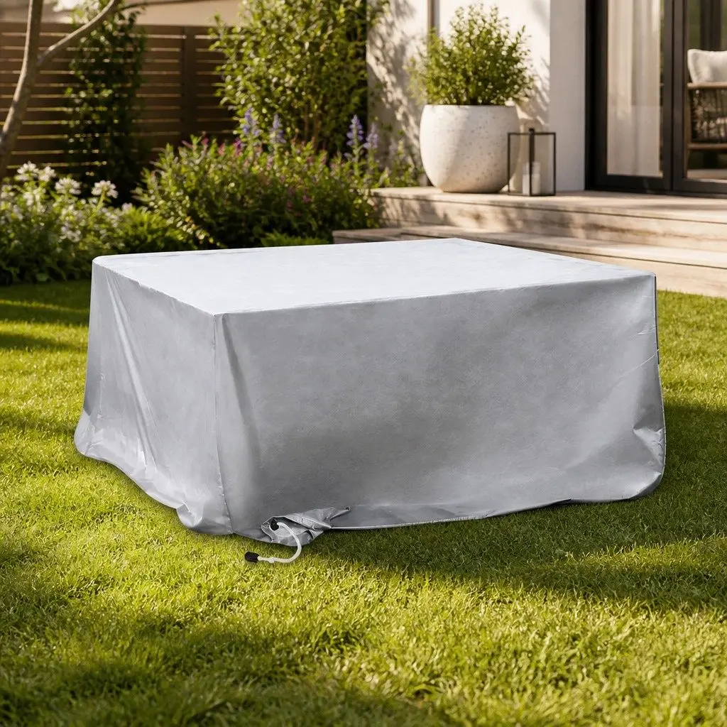 Outdoor Furniture Cover Silver 180CM Waterproof Dust Proof Tear Resistant