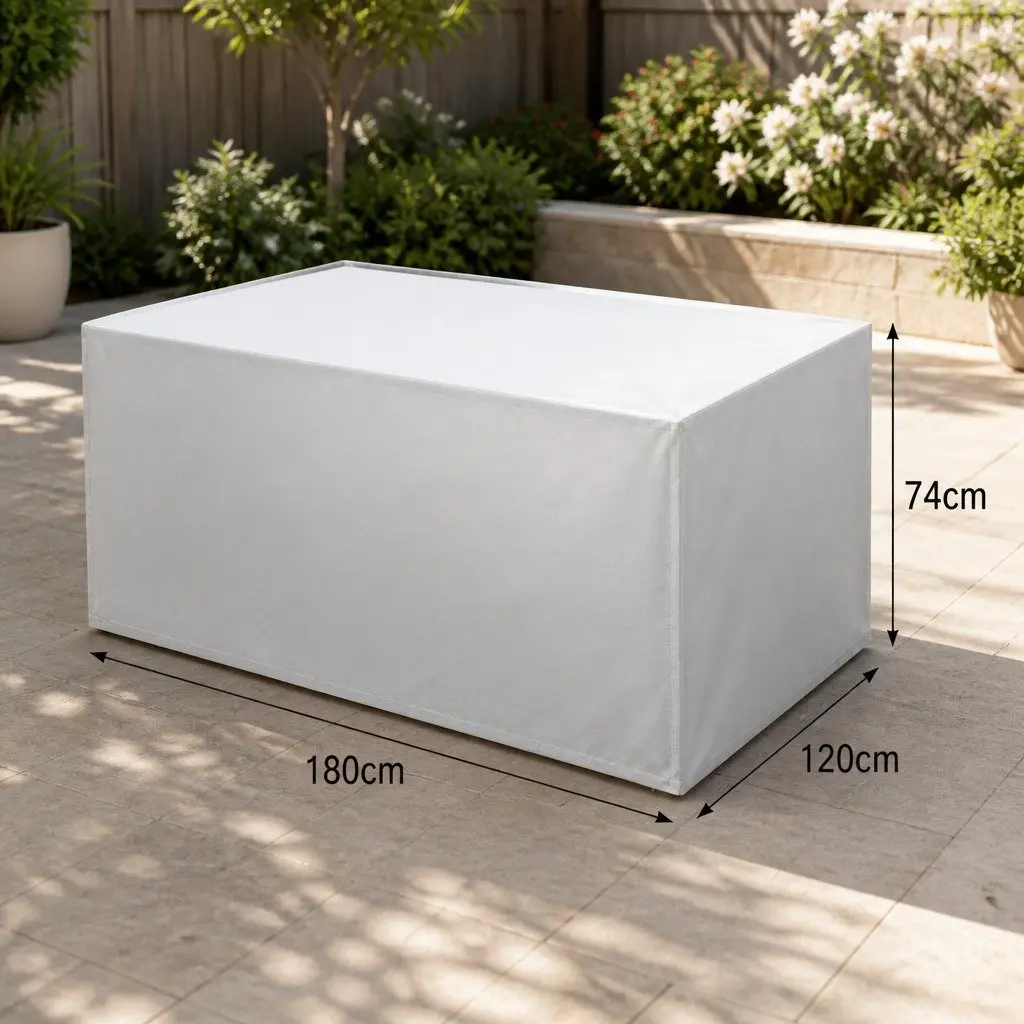 Outdoor Furniture Cover Silver 180CM Waterproof Dust Proof Tear Resistant