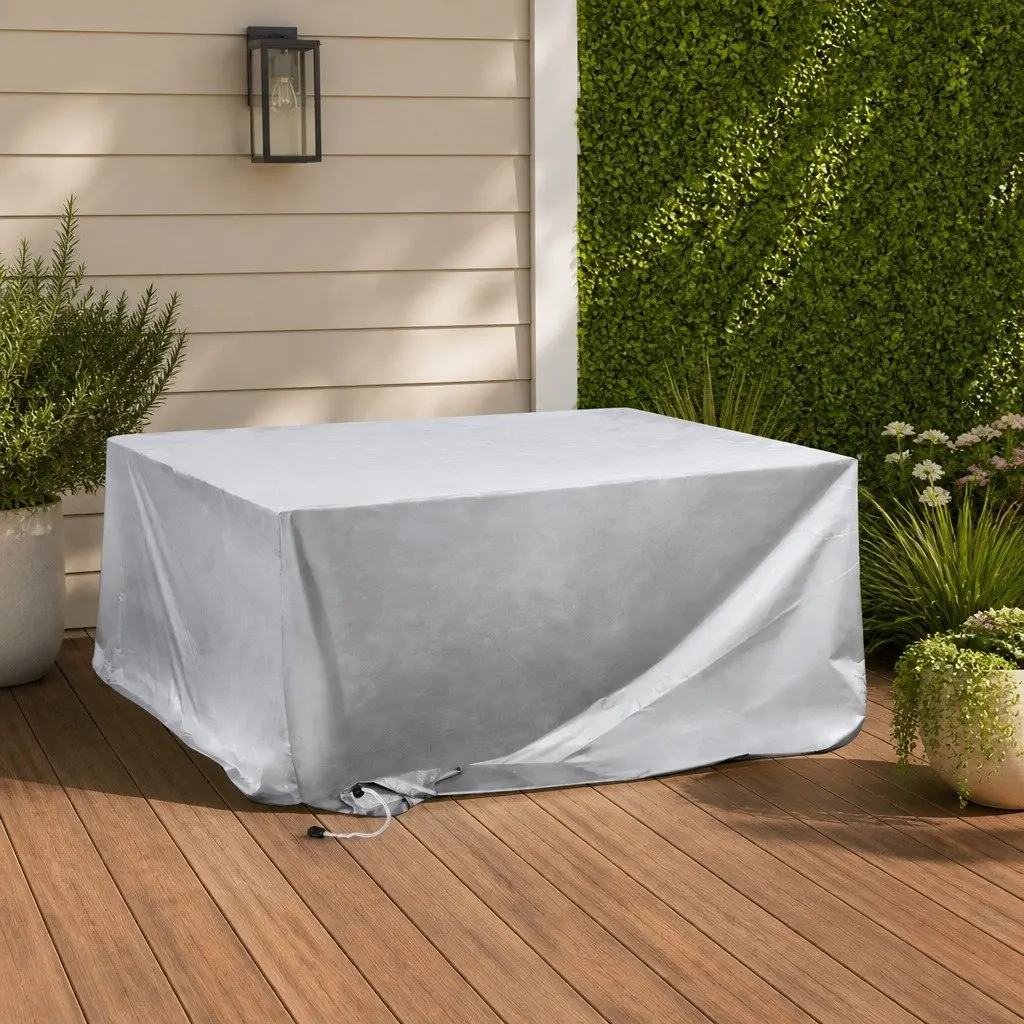Outdoor Furniture Cover Silver 180CM Waterproof Dust Proof Tear Resistant