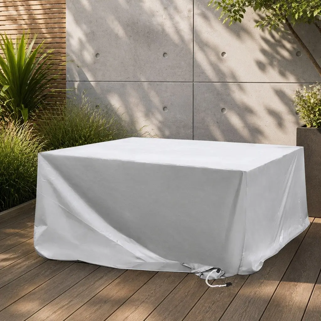 Outdoor Furniture Cover Silver 180CM Waterproof Dust Proof Tear Resistant