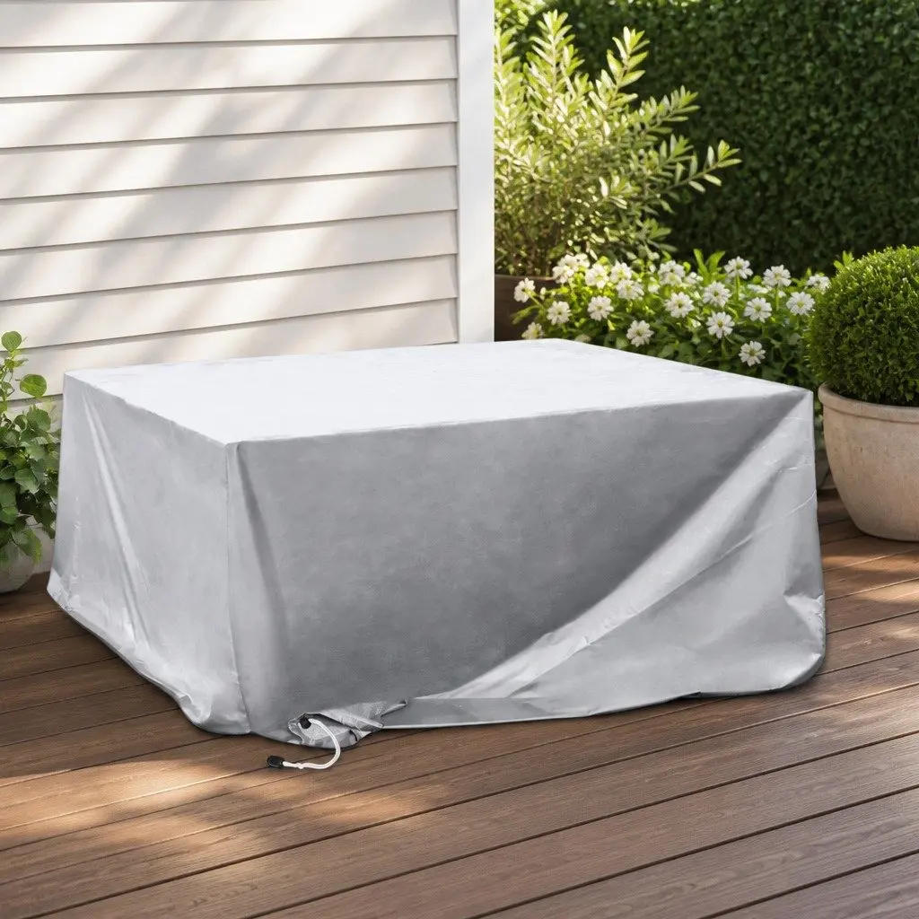 Outdoor Furniture Cover Silver 180CM Waterproof Dust Proof Tear Resistant